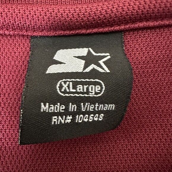 Virginia Tech‎ Hokies Starter Polo Shirt Mens XL Red College Short Sleeve VTG​ - Picture 2 of 7